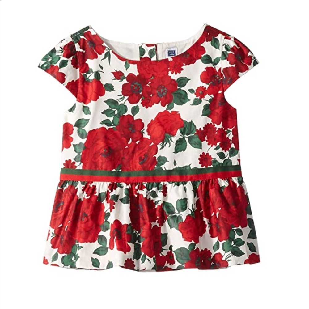 Janie and Jack - Short Sleeve Peplum Top